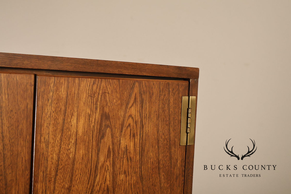 Vintage Campaign Style Wardrobe Armoire Cabinet