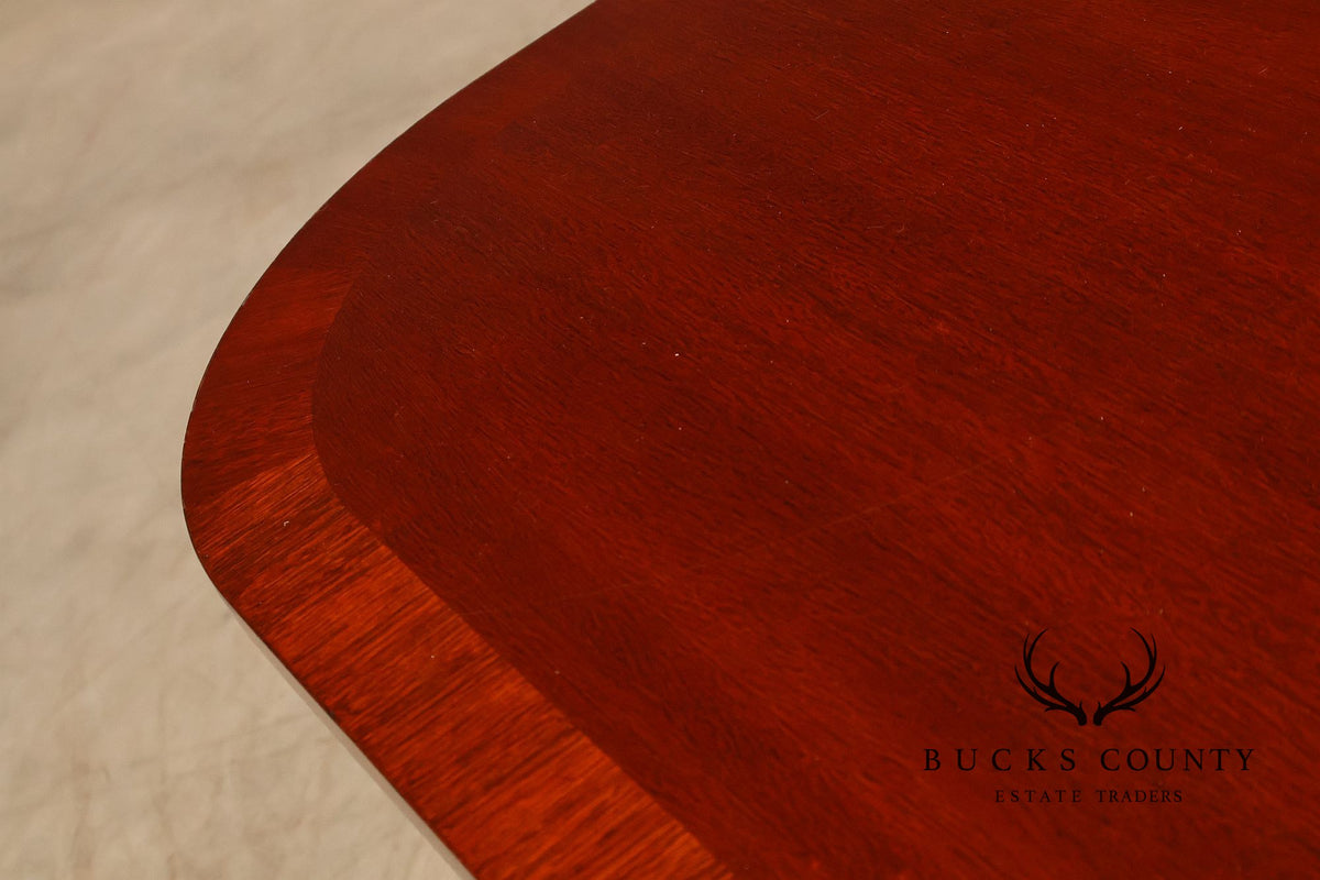 Federal Style Mahogany Double Pedestal Dining Table