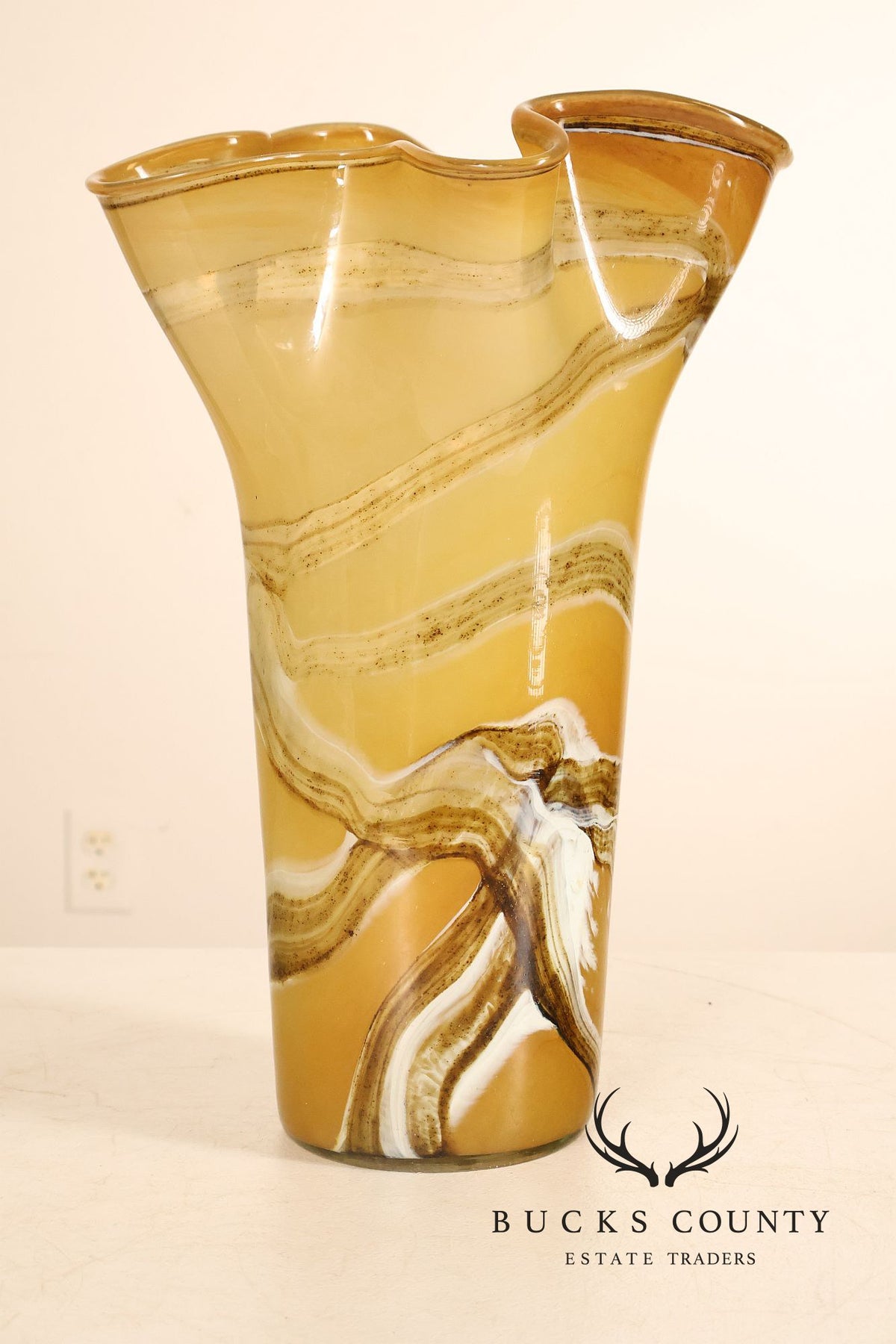 Murano Hand-Blown Glass Vase