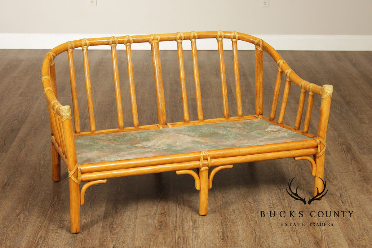 McGuire Vintage Bamboo Loveseat