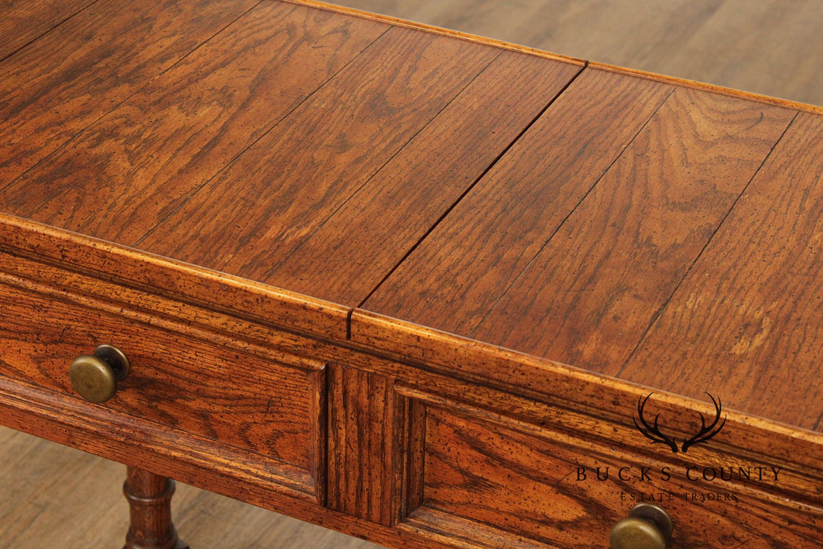 Century Furniture Vintage Oak Flip-Top Server Trolley
