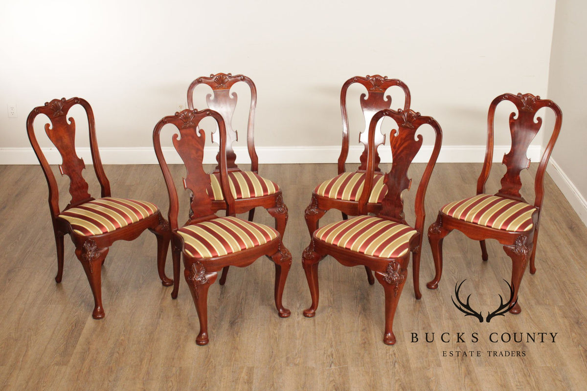 Hickory Chair Georgian Style Set of Six Mahogany Dining Chairs
