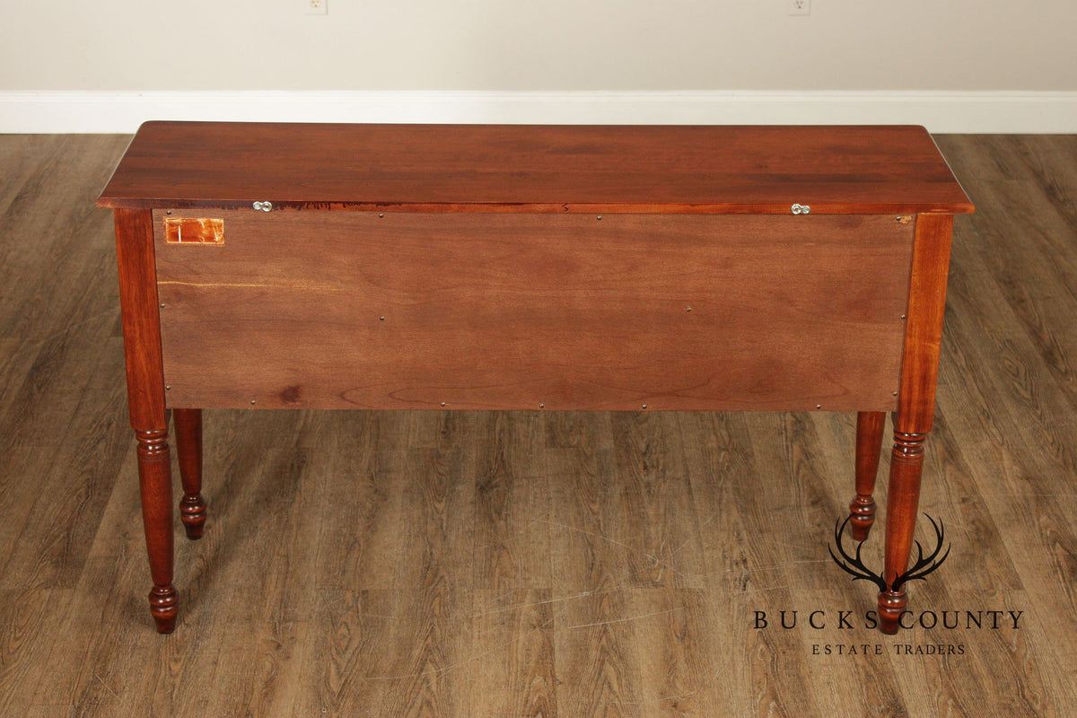 NICHOLS & STONE MAPLE SERVER SIDEBOARD WITH FLUTED LEGS