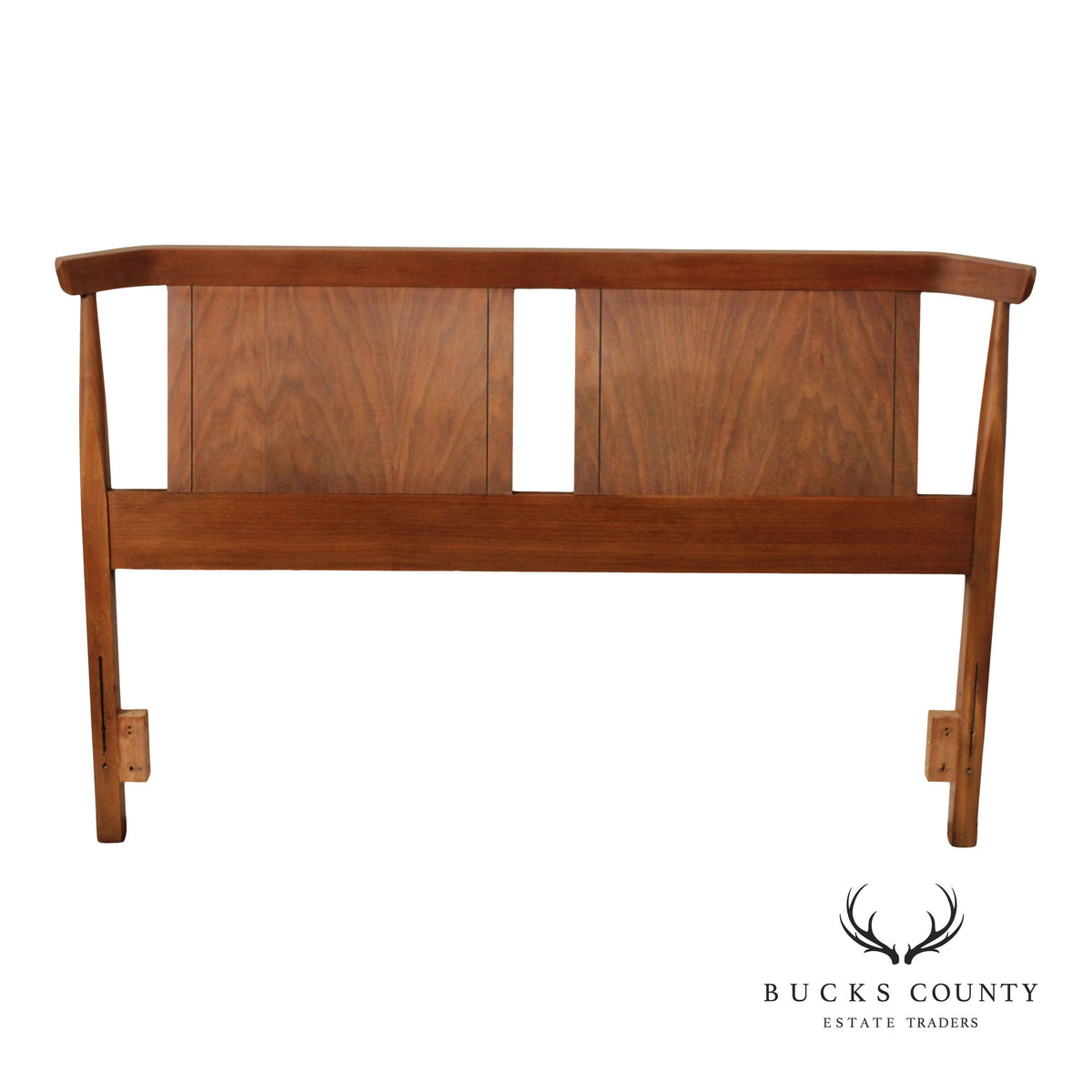 Mid Century Modern Walnut Full Size Headboard