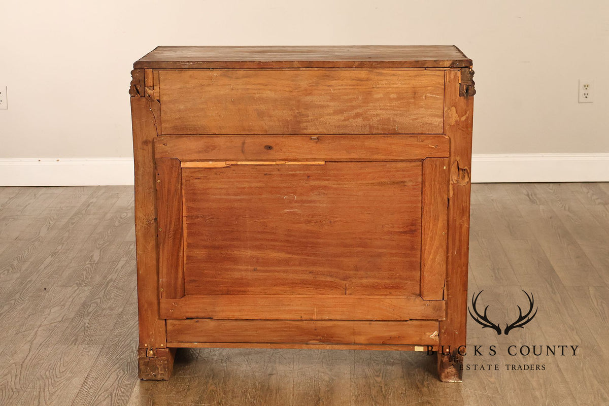 Antique Anglo Indian Pair of Carved Hardwood Console Tables