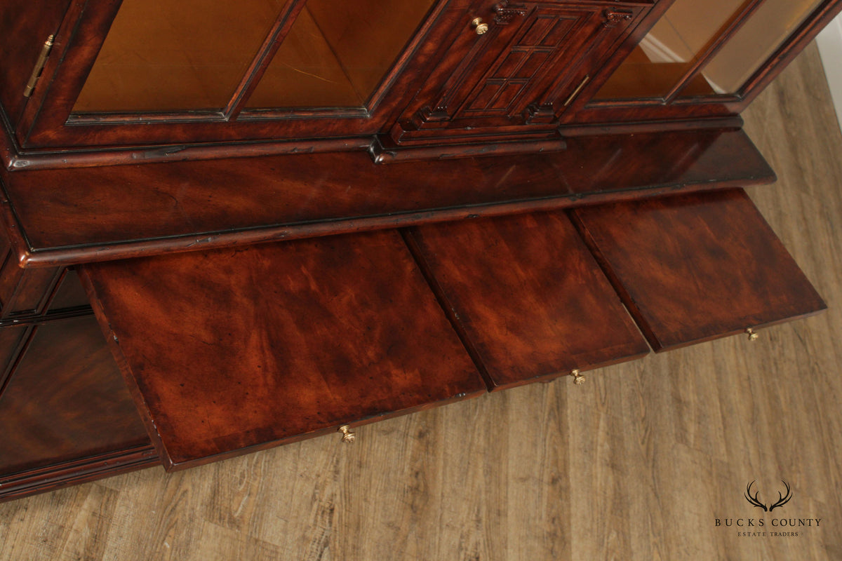 Althorp Living History Architectural Mahogany Display Cabinet With Interior Spiral Staircase