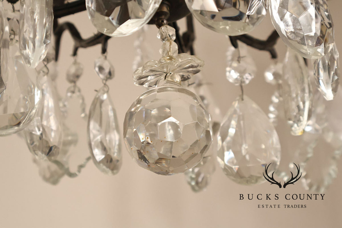 Versailles Style Crystal And Bronze Chandelier