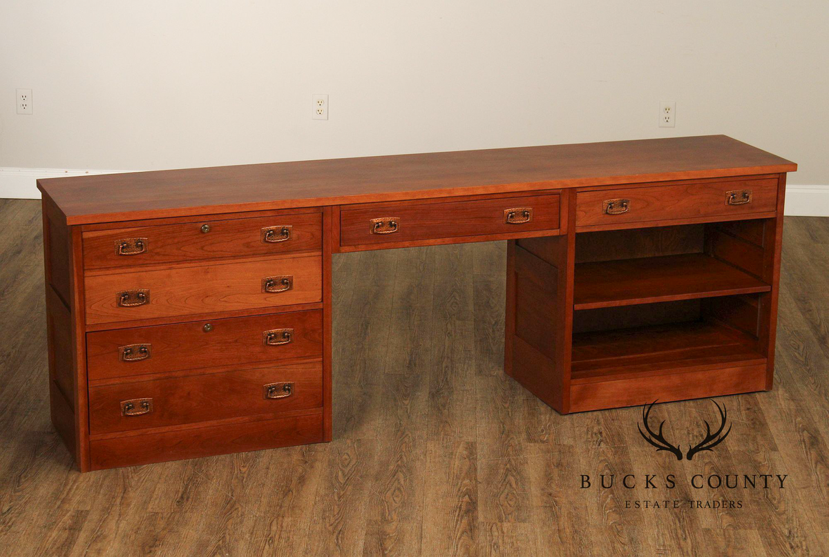Stickley Mission Collection Cherry Credenza Desk