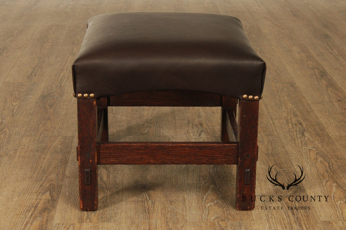 Antique Mission Oak Footstool