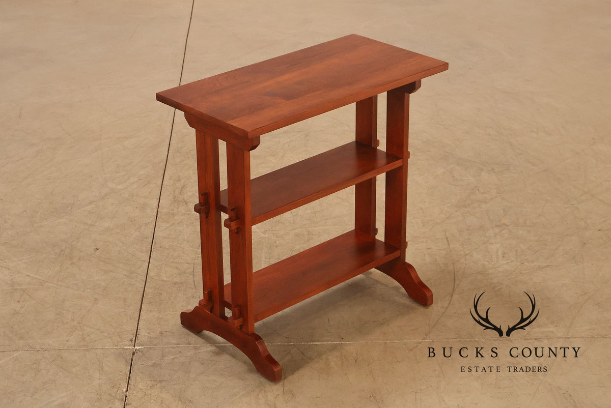 Stickley Mission Collection Pair of Cherry Roycroft Little Journeys Tables
