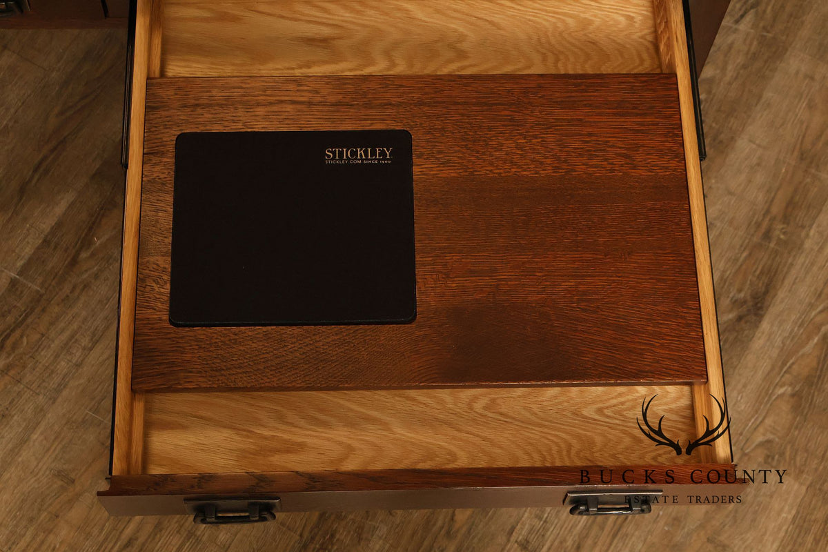 Stickley Mission Collection Oak Spindle Library Desk