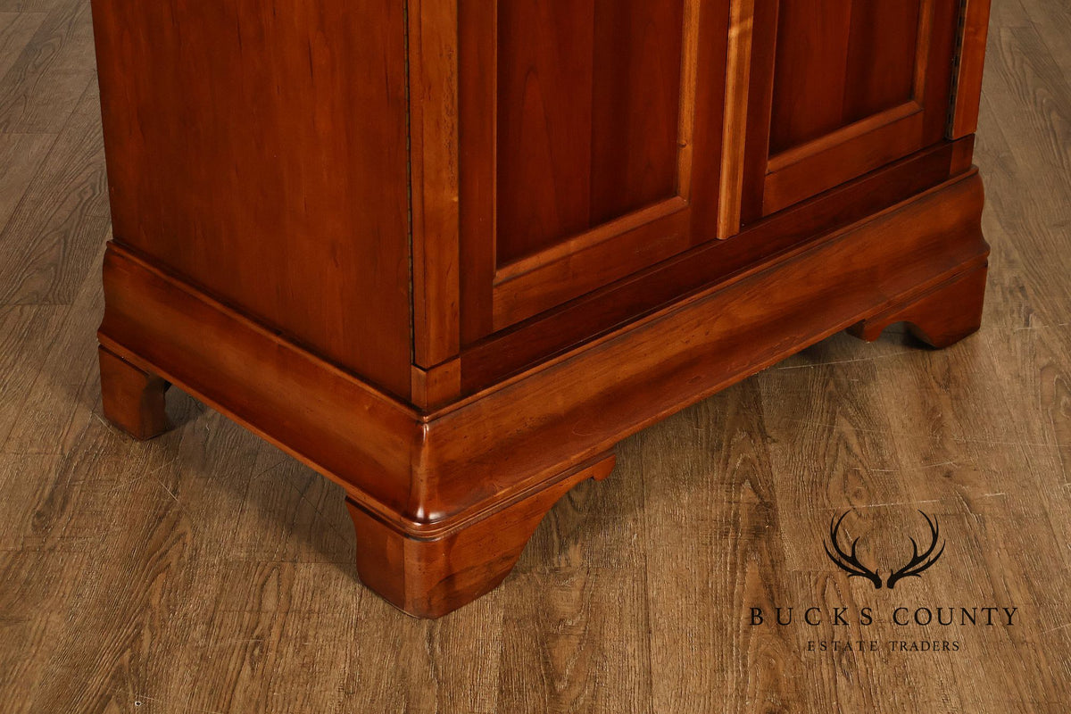 National Mt. Airy Cherry Two-Door Entertainment Armoire