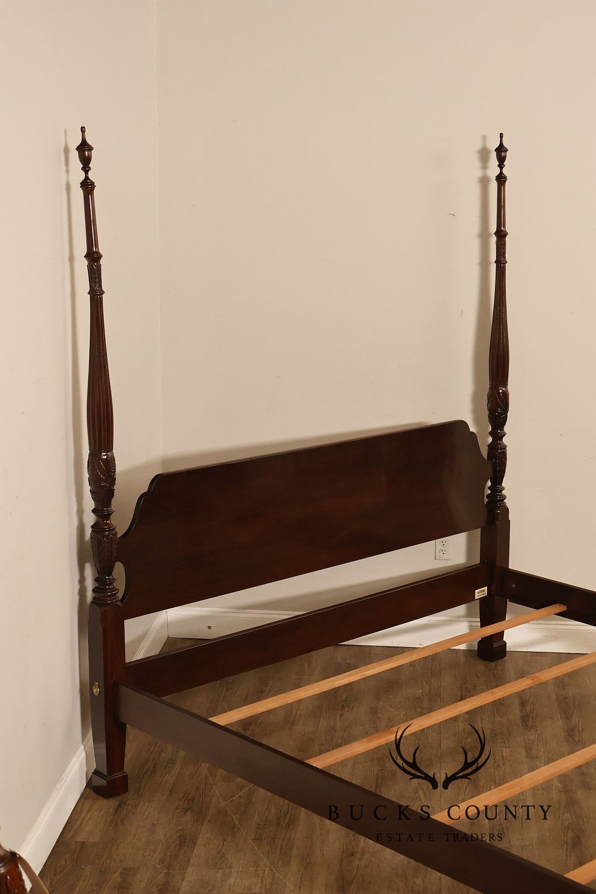 Ethan Allen 'Georgian Court' King Cherry Poster Bed