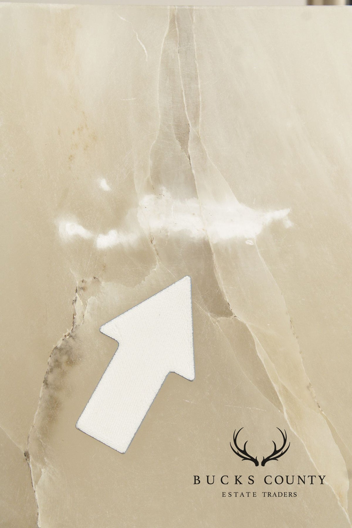 Arteriors Pair of 'Carson' Marble Table Lamps