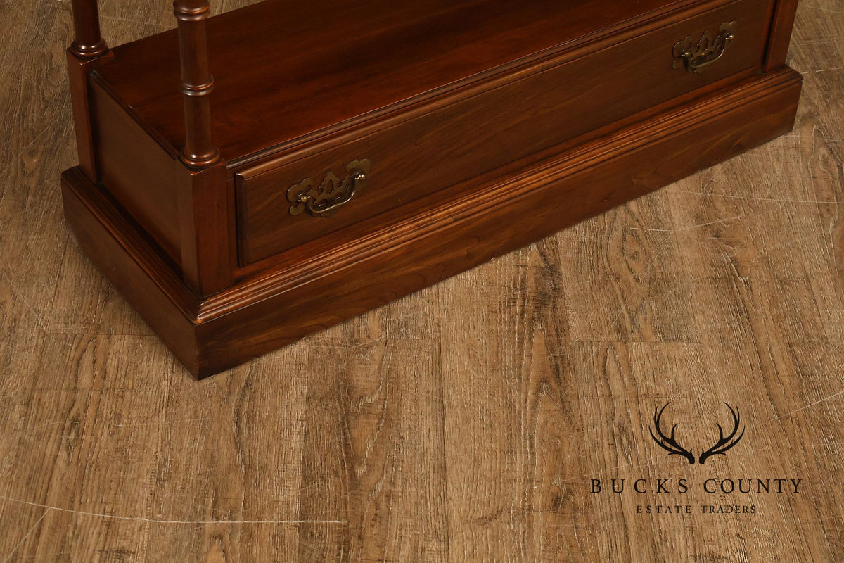Ethan Allen 'Georgian Court' Faux Bamboo Etagere