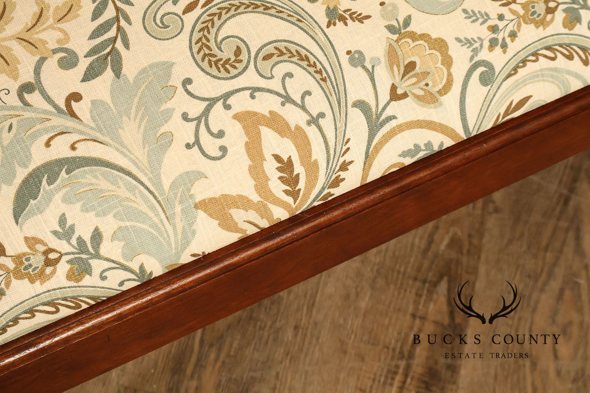 Chippendale Style Mahogany Window Bench