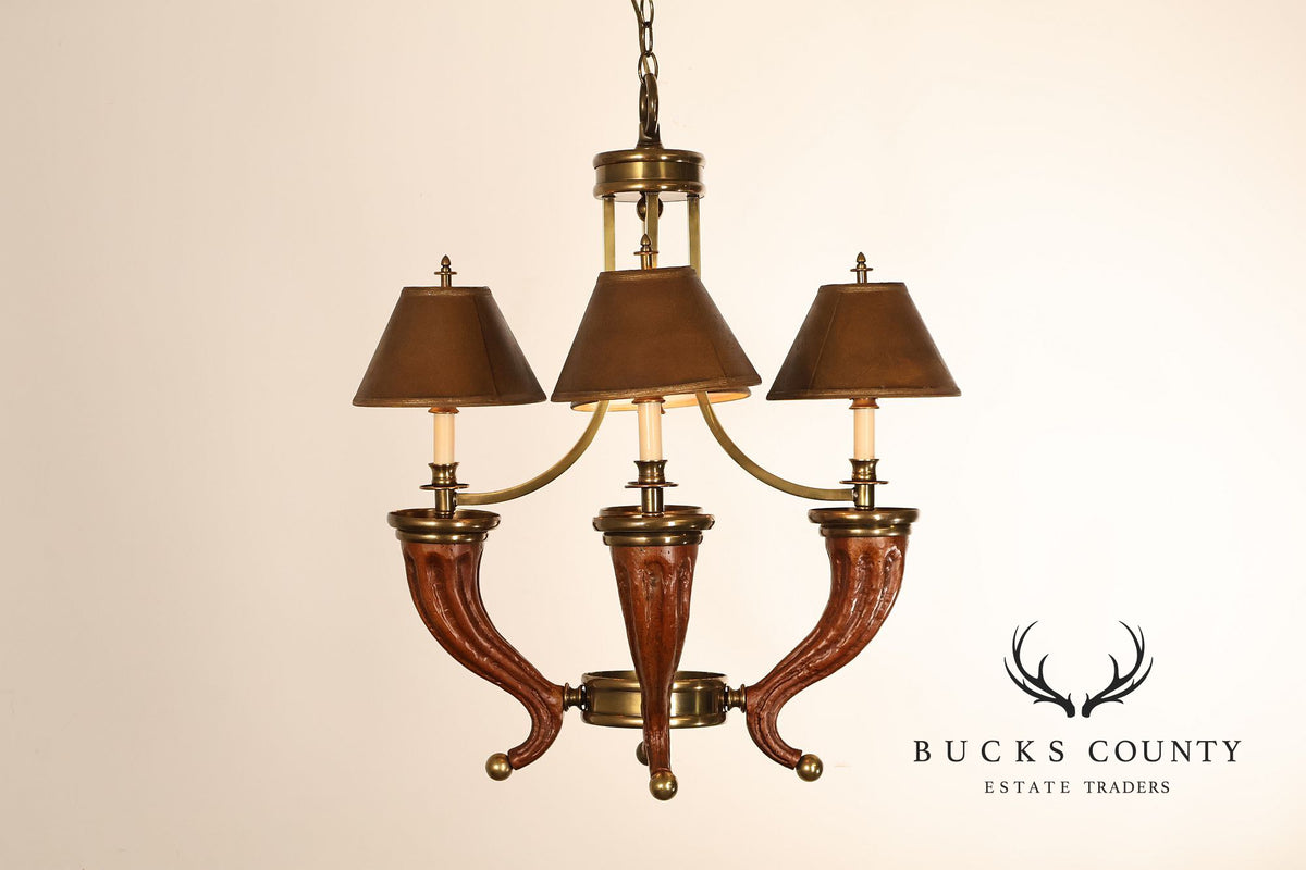 Chapman Horn Four Light Chandelier