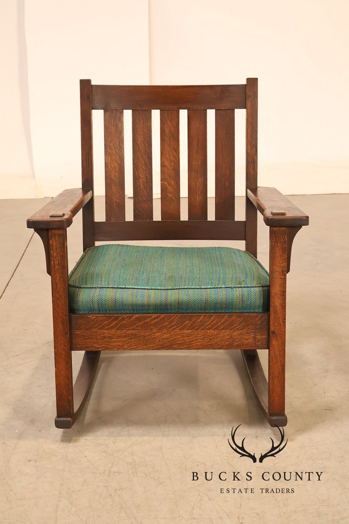 Antique Stickley Brothers Mission Oak Rocking Chair