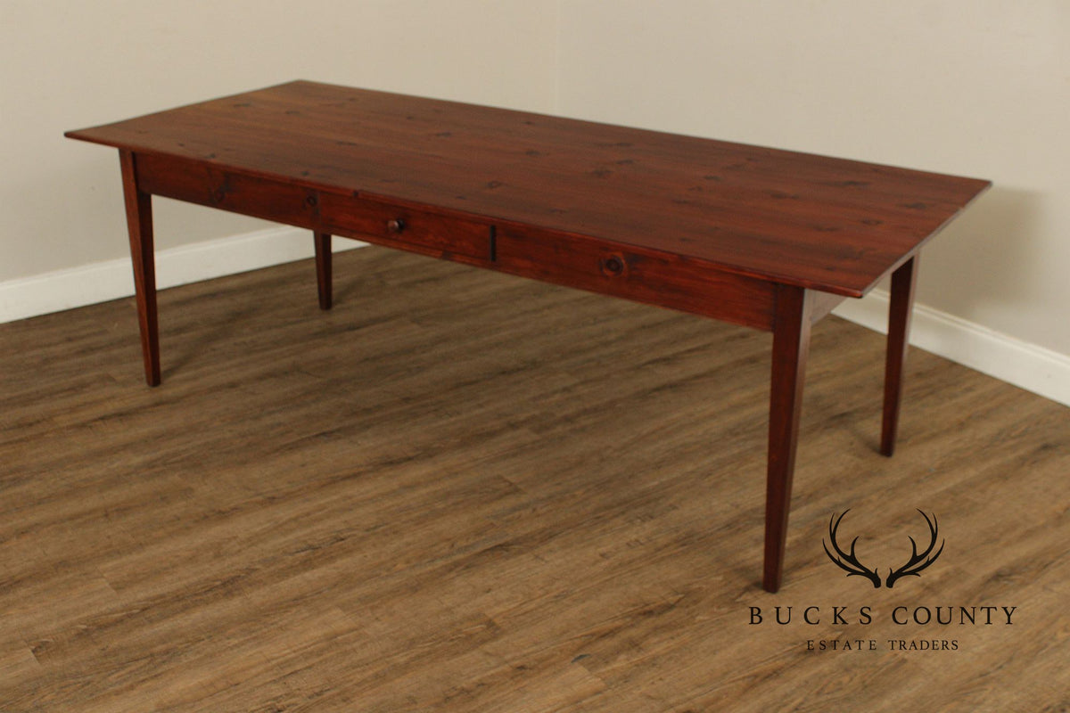 Custom Farmhouse Pine Dining Table