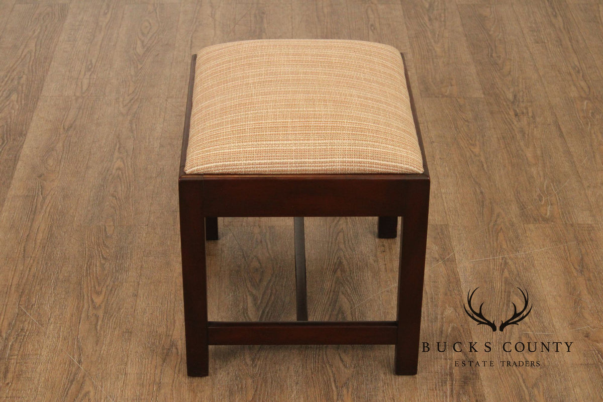 Kittinger Williamsburg Adaptation Chippendale Style Mahogany Bench