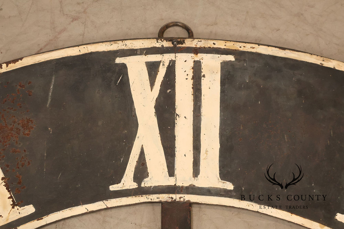 Large Antique Style Paris Clock Face Wall Decor