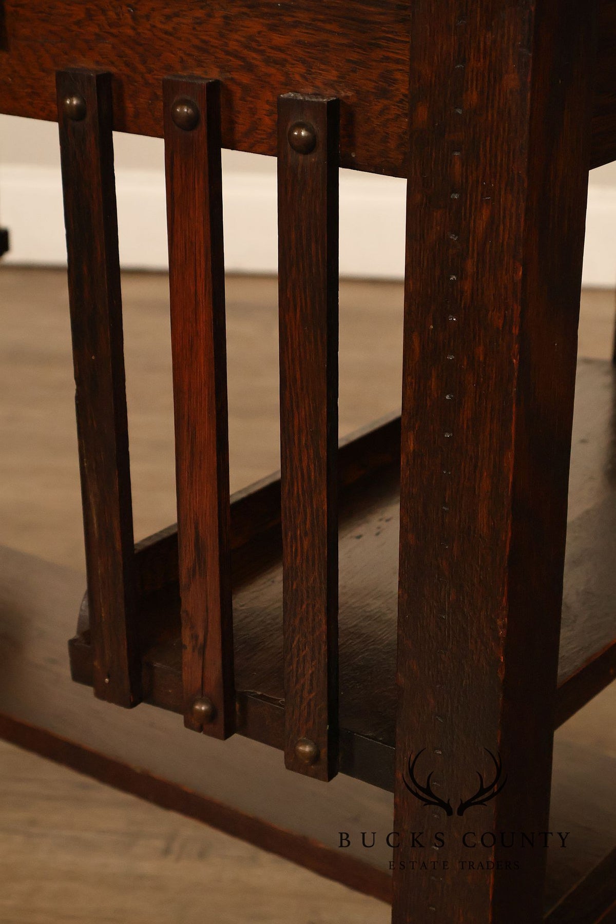 Antique Arts And Crafts Mission Oak Desk