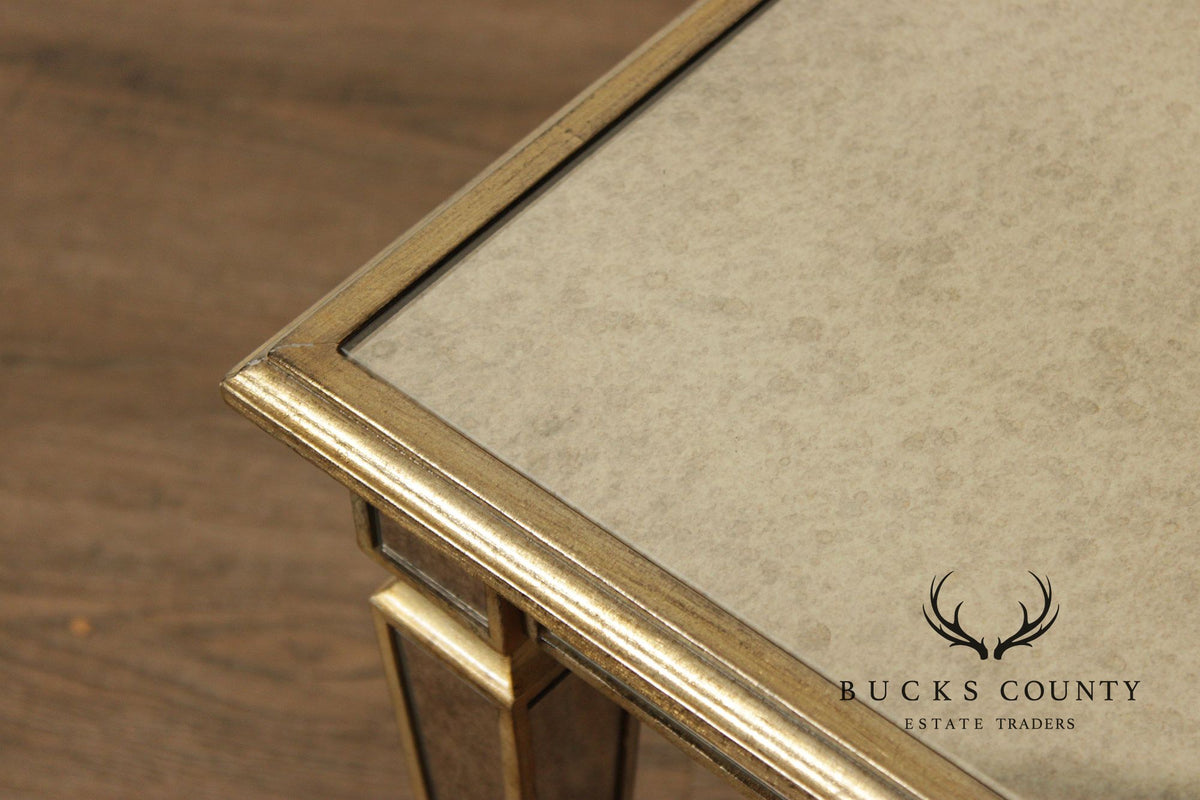 Ethan Allen Hollywood Regency Mirrored Coffee Table