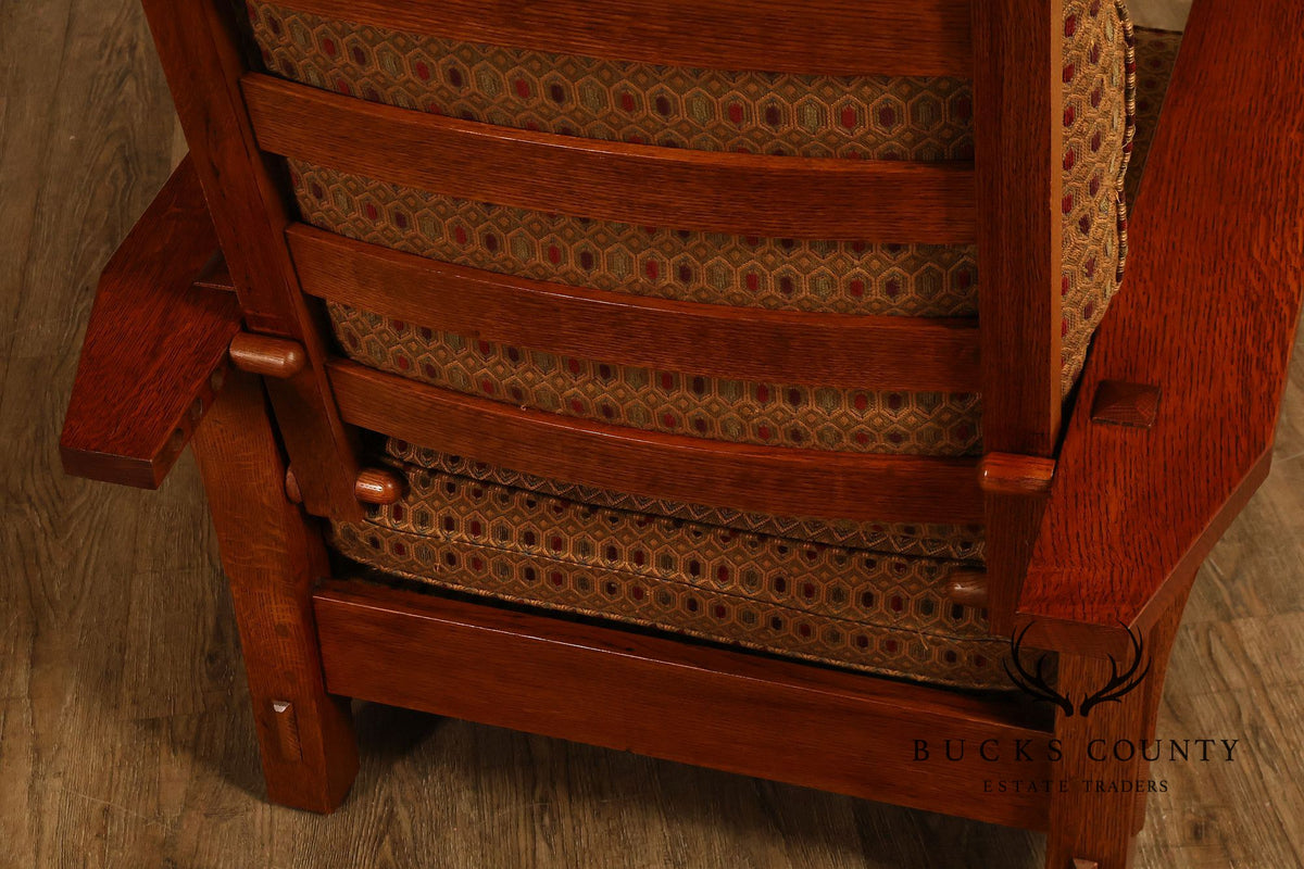 Stickley Mission Collection Oak Spindle Morris Chair