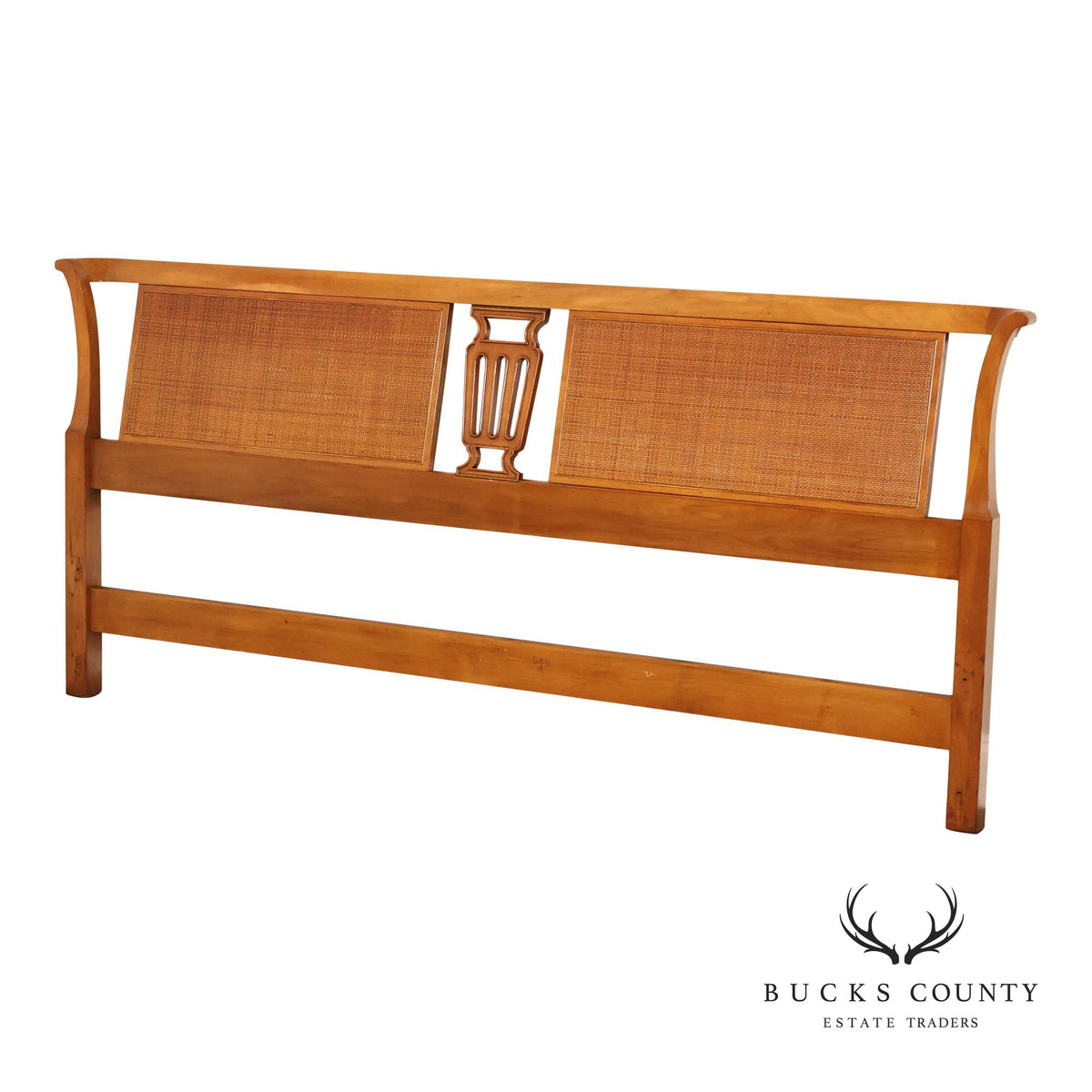 John Widdicomb Mid Century Modern Caned King Size Headboard