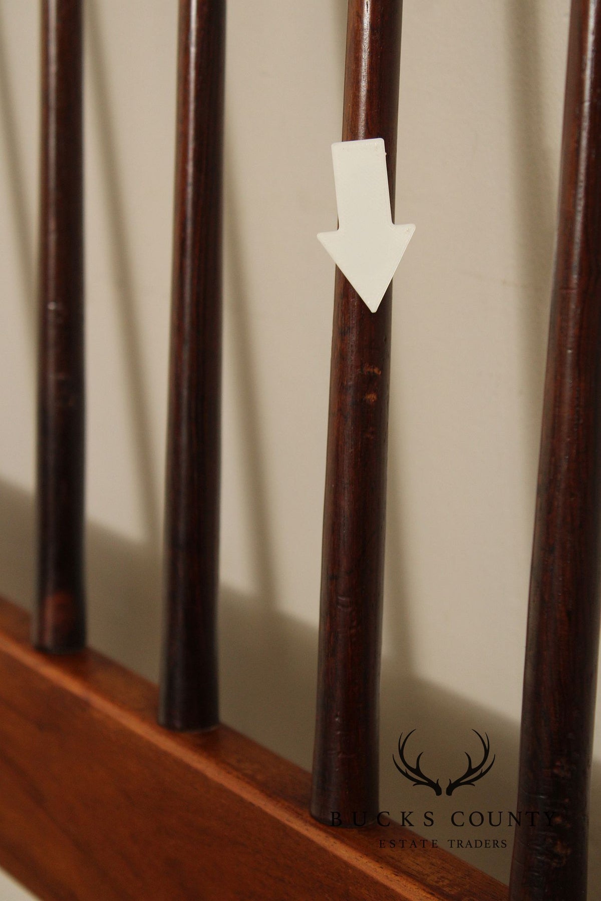 Thomasville Mid Century Modern Black Walnut Full Size Headboard