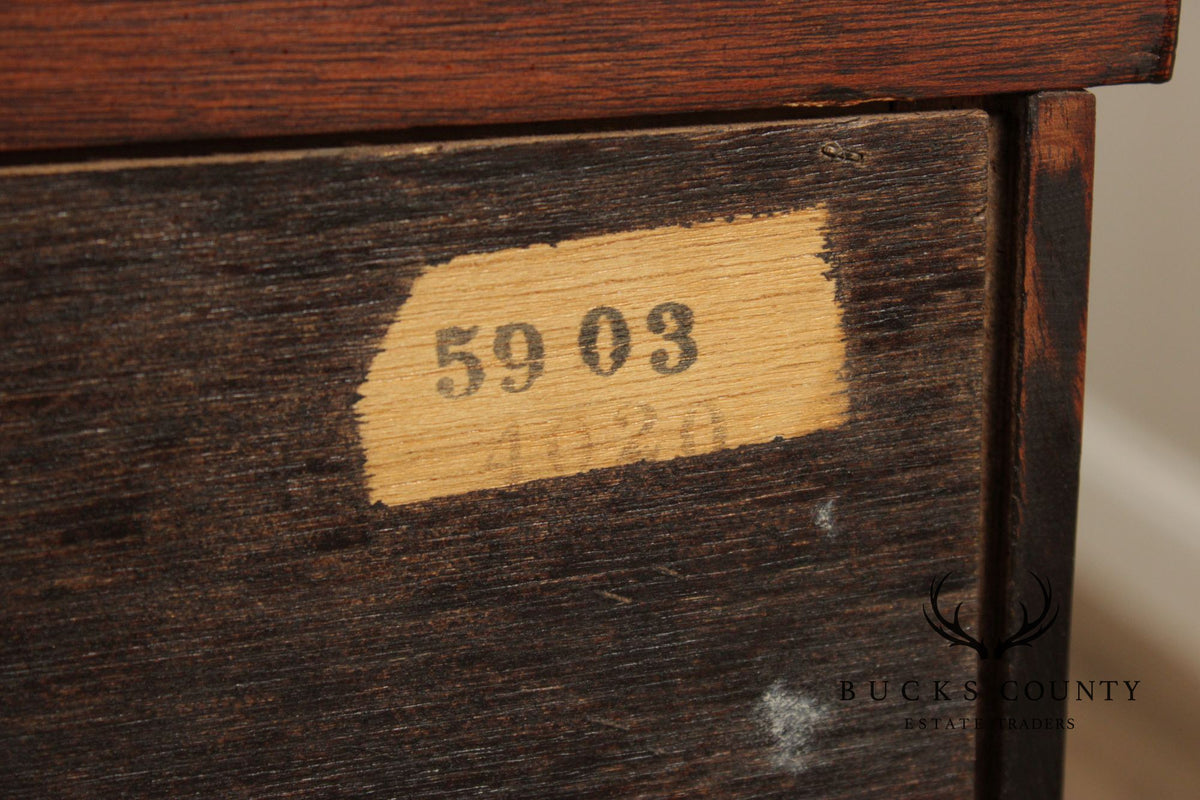 Baker Chippendale Style Mahogany Triple Dresser