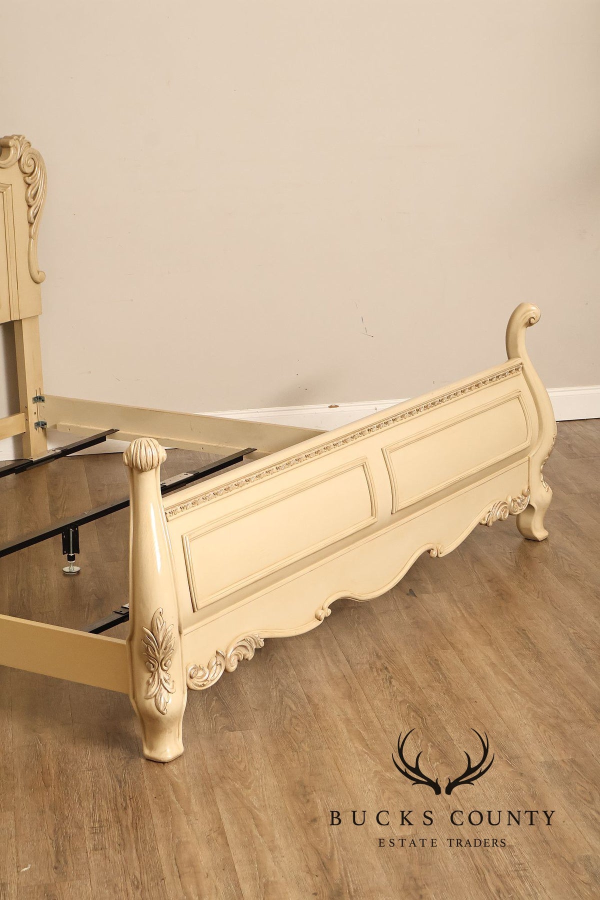 Rococo Style Painted King Size Bedframe