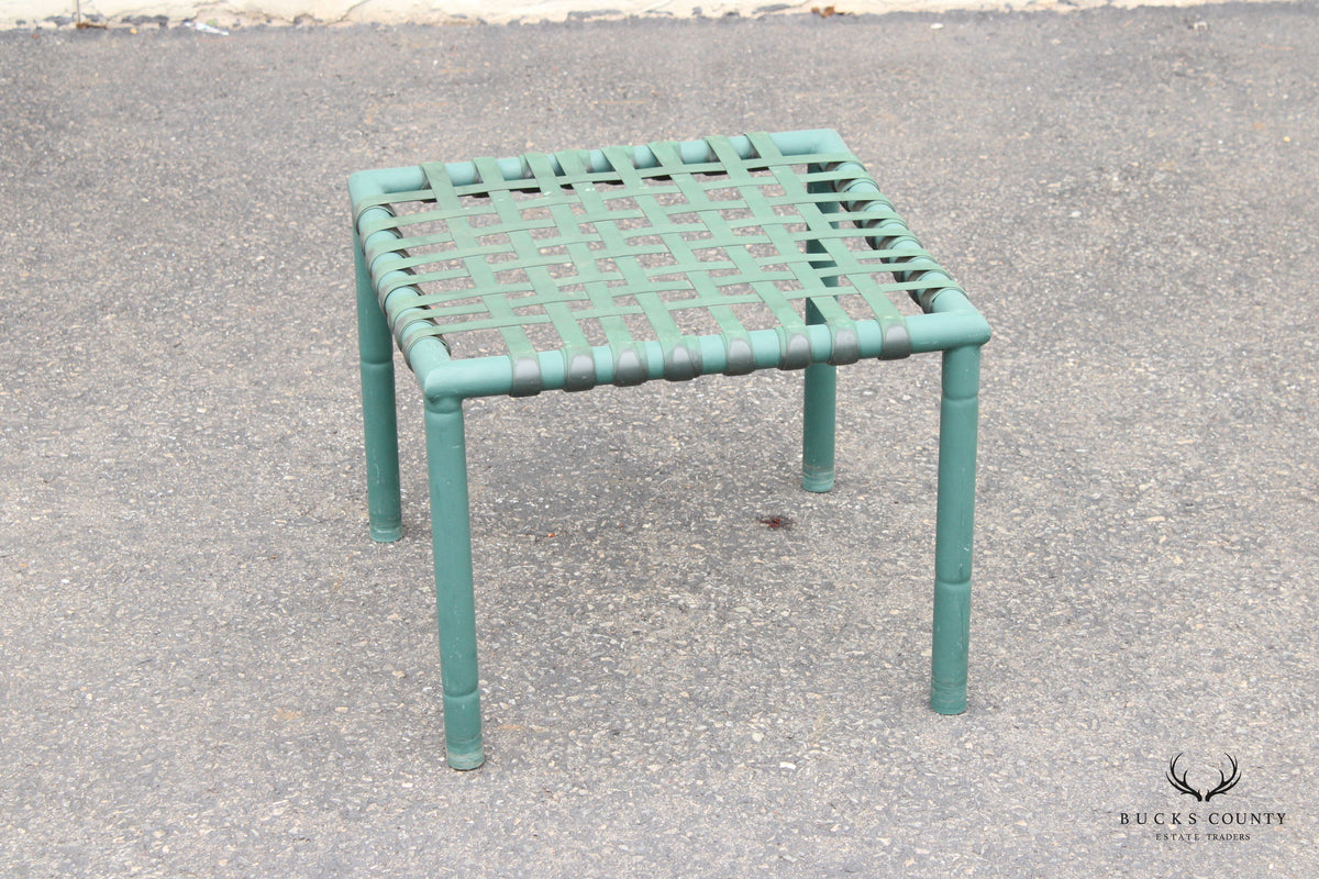 Hauser Vintage Pair of Faux Bamboo Outdoor Patio Stools