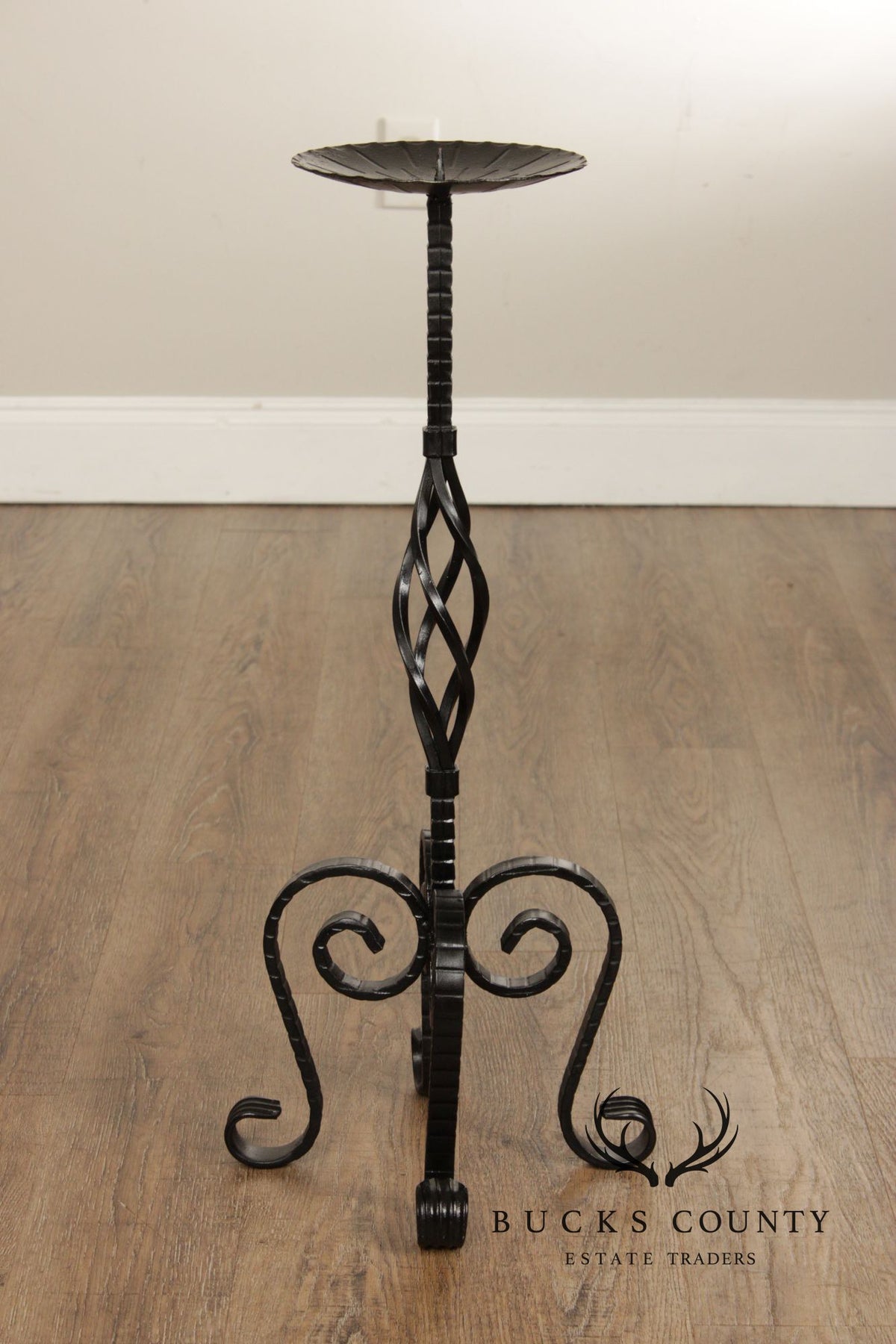 Vintage Wrought Iron Candlestand