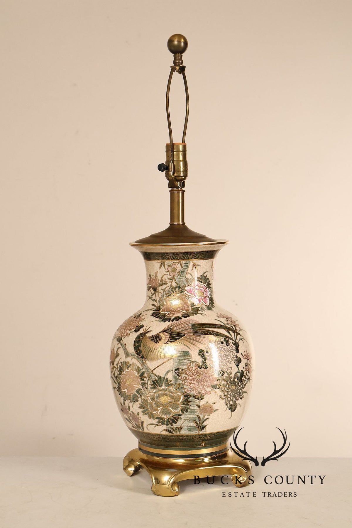 Japanese Style Porcelain Table Lamp