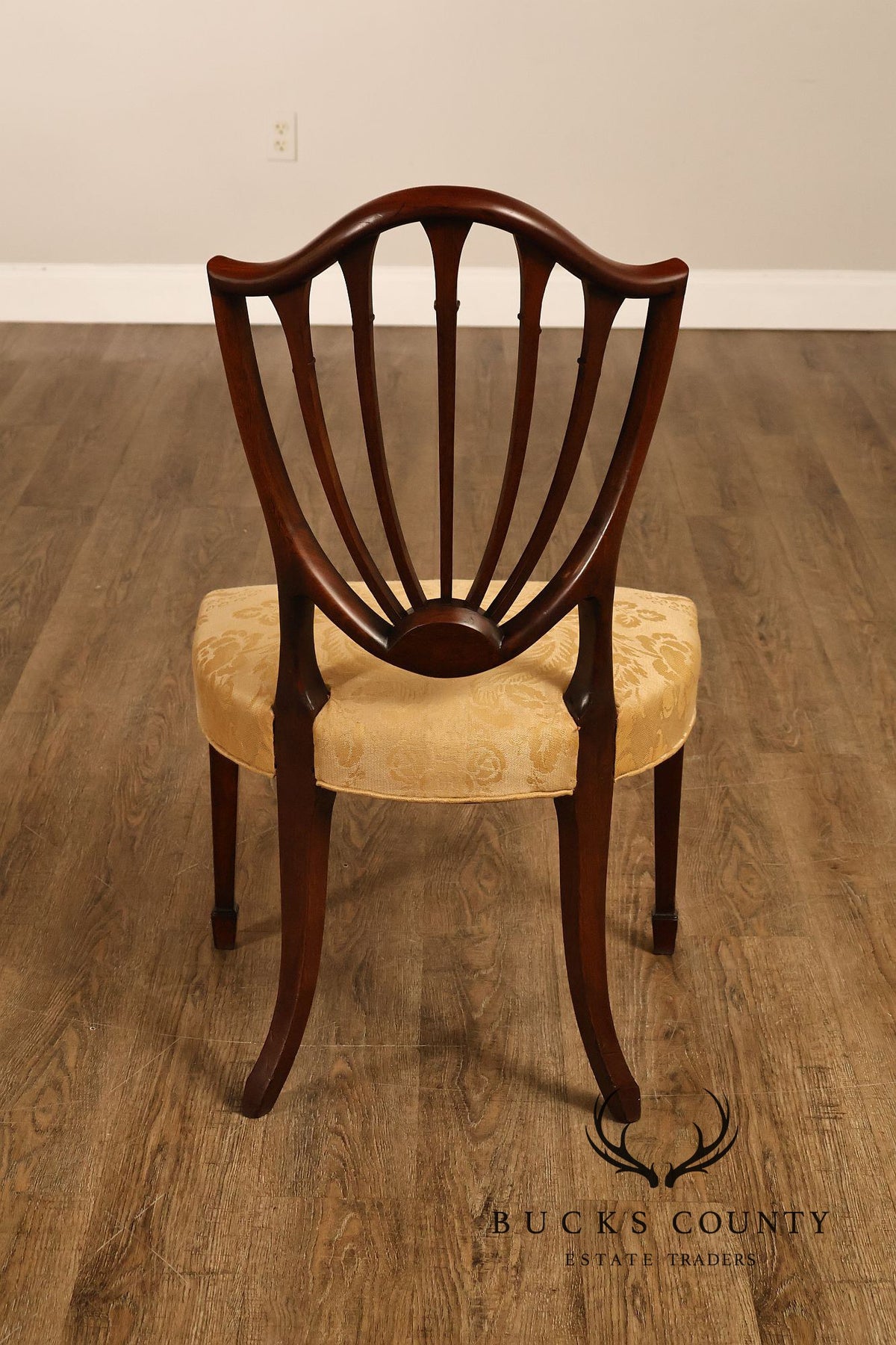 Antique Hepplewhite Style Set Of 8 Mahogany Dining Chairs