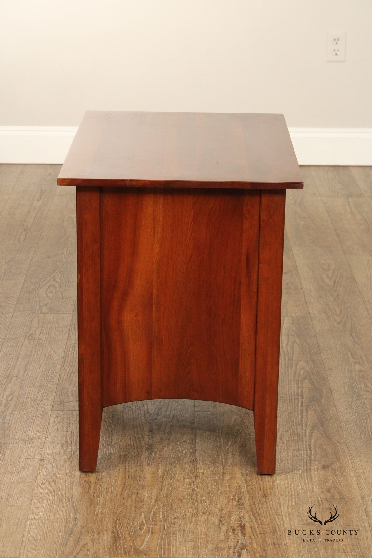 Ethan Allen American Impressions Pair Of Cherry Two-Drawer Nightstands