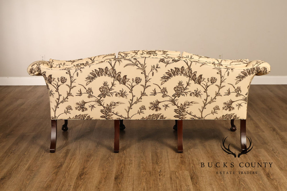 Baker Williamsburg Reproductions Camelback Sofa