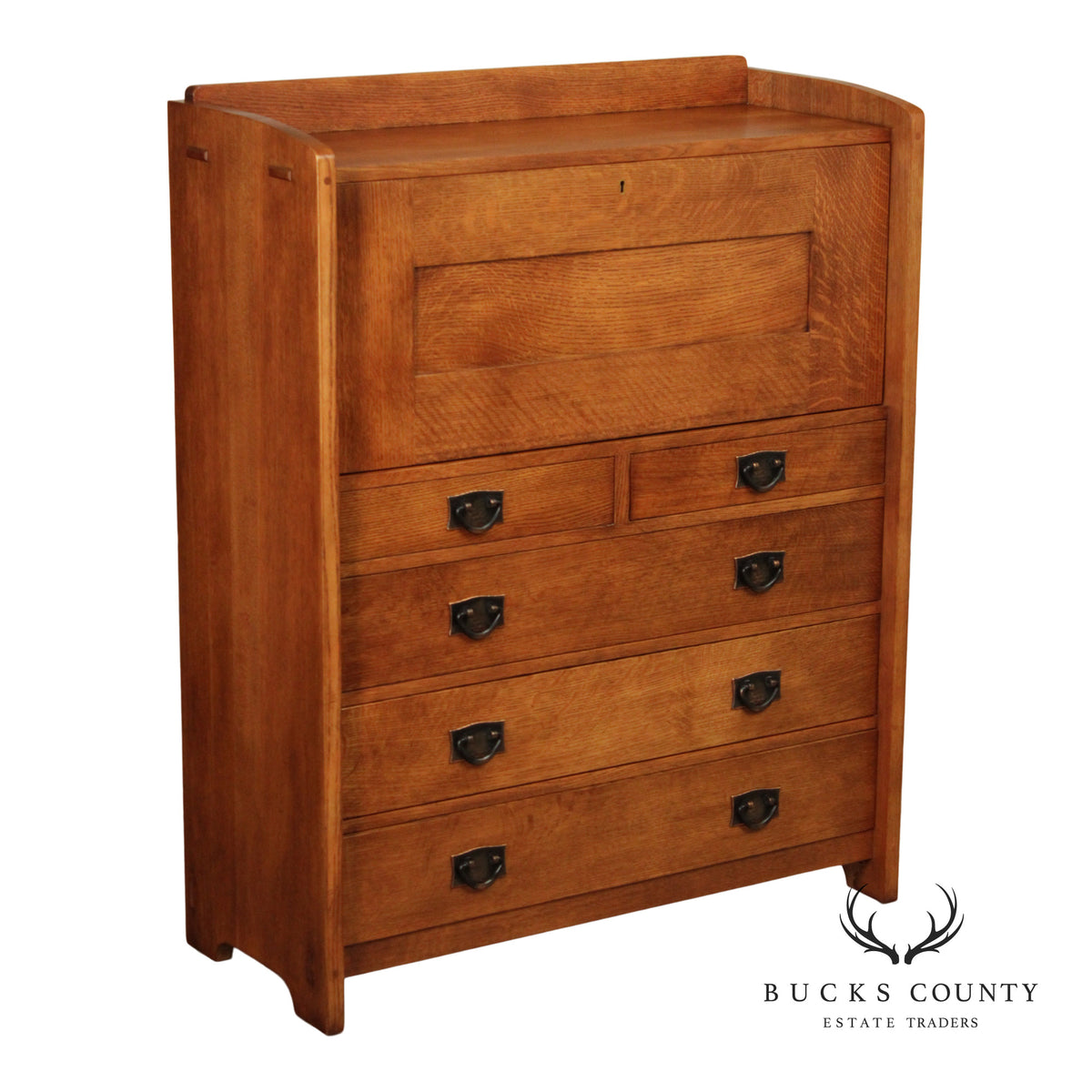 Stickley Mission Collection Oak Fall Front Desk