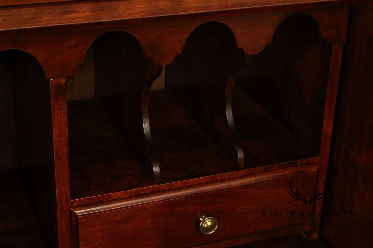 Pennsylvania House Chippendale Style Cherry Secretary Bookcase