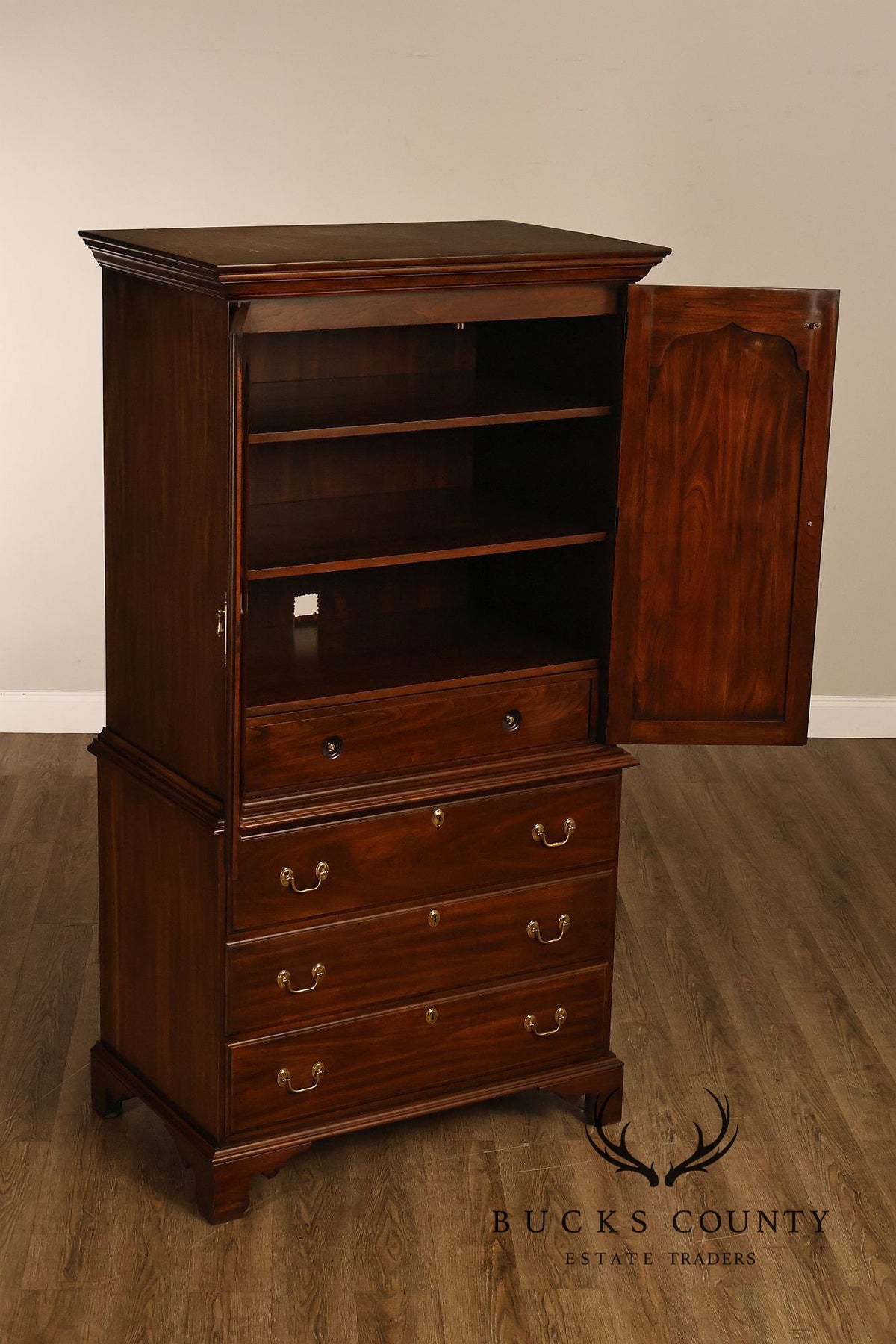 Harden Chippendale Style Cherry Armoire
