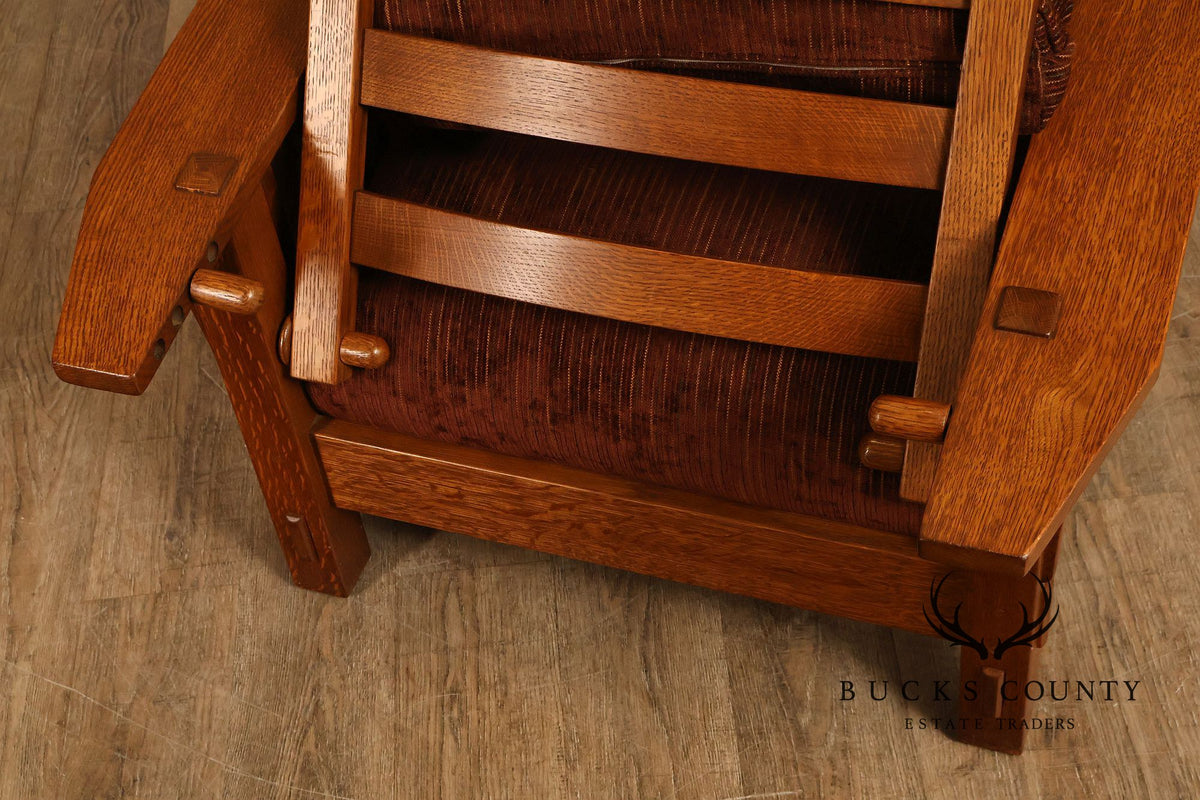 Stickley Mission Collection Oak Spindle Morris Chair