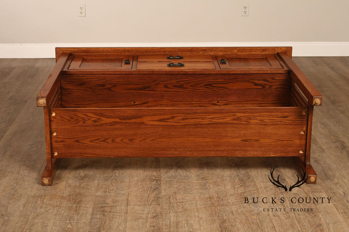 American Arts And Crafts Mission Oak Server Sideboard