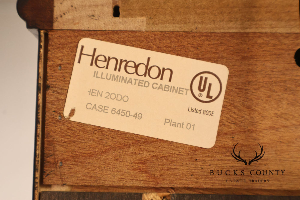 Henredon Neoclassical Style Mahogany Display Case