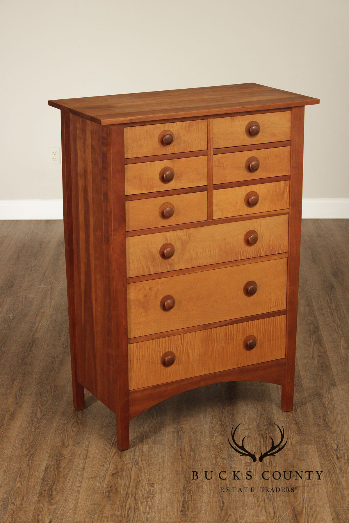 Stickley Harvey Ellis Nine-Drawer Cherry Tall Chest