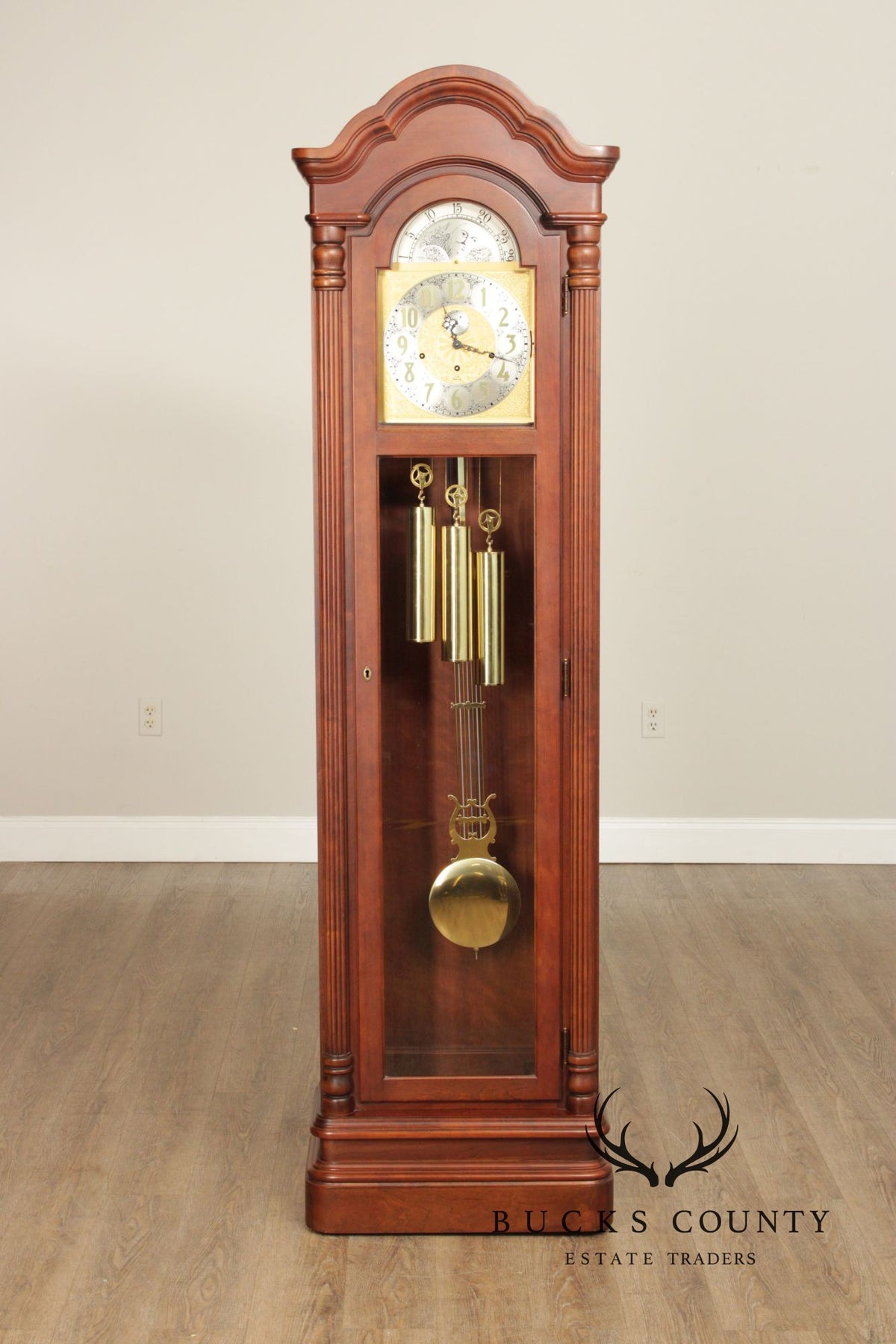 Ridgeway Traditional Cherry Grandfather Clock