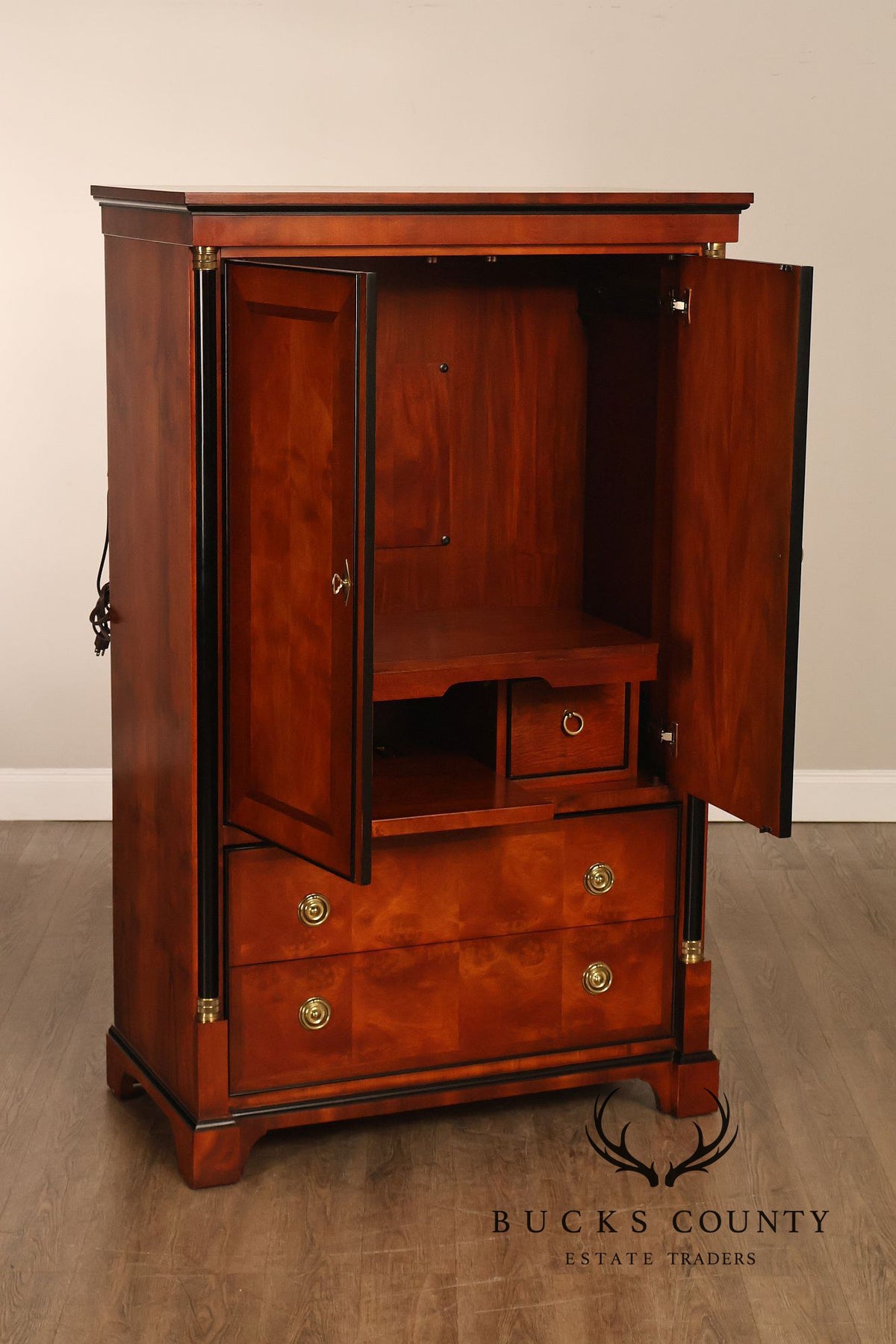 Century Furniture Biedermeier Style Mahogany Armoire