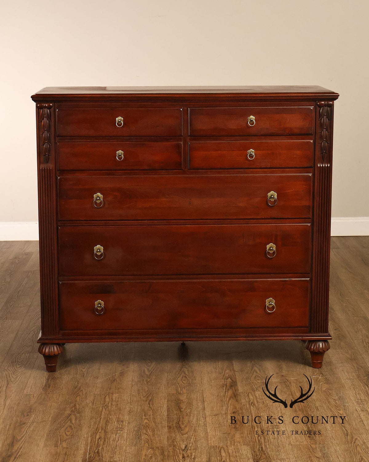 Ethan Allen 'British Classics' Maple And Birch Tall Dresser
