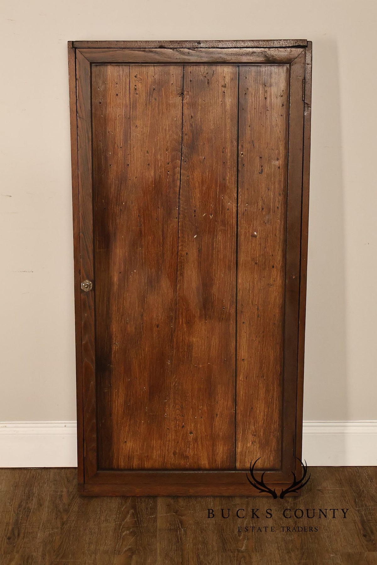Antique Oak Shadowbox Display Case