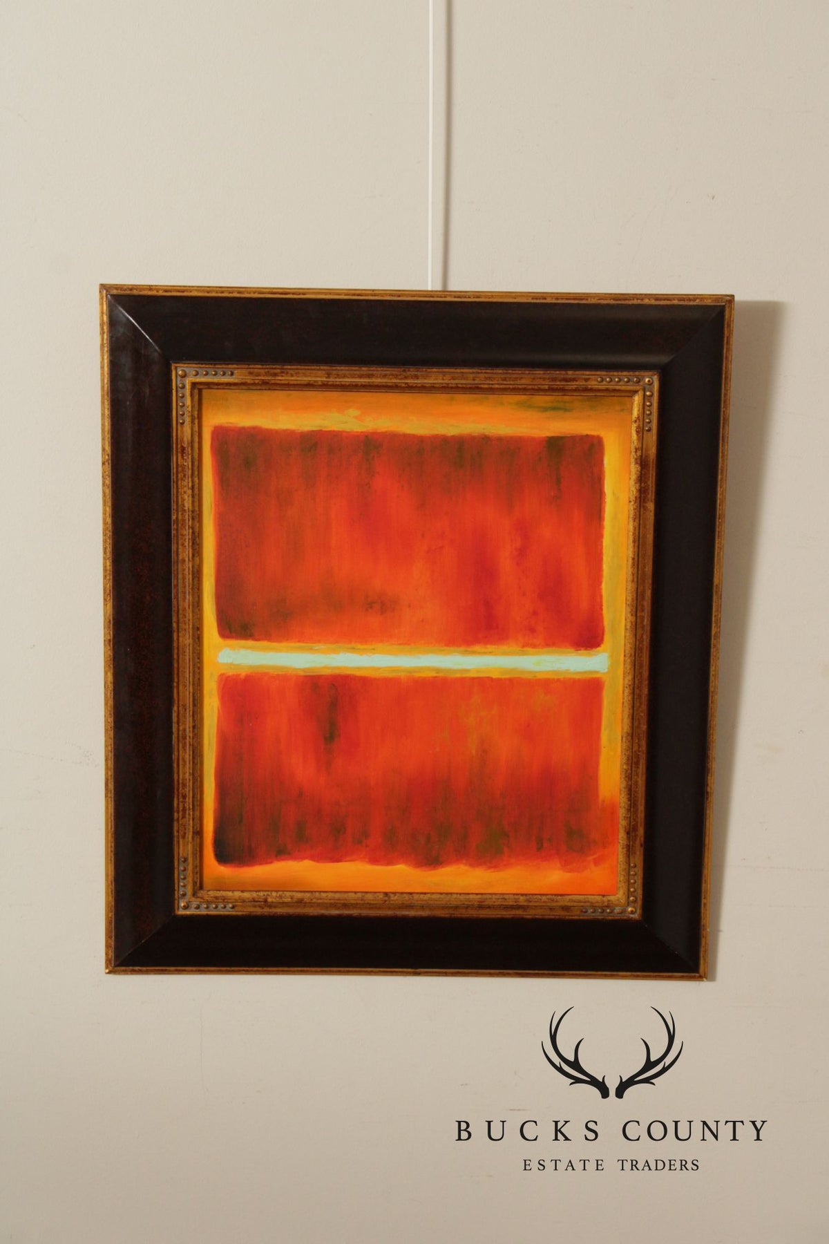 Abstract Expressionism Framed Color Block Painting